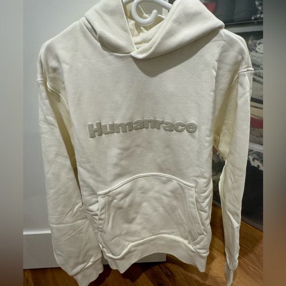 Adidas Unisex Pharrell Williams Humanrace Basics Hoody in white - Picture 1 of 4